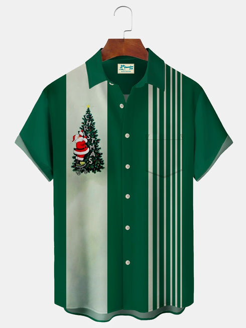 Men's Christmas Funny Graphic Short Sleeve Hawaiian Shirt